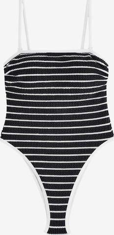 Maillot de bain modelant self. en noir : devant