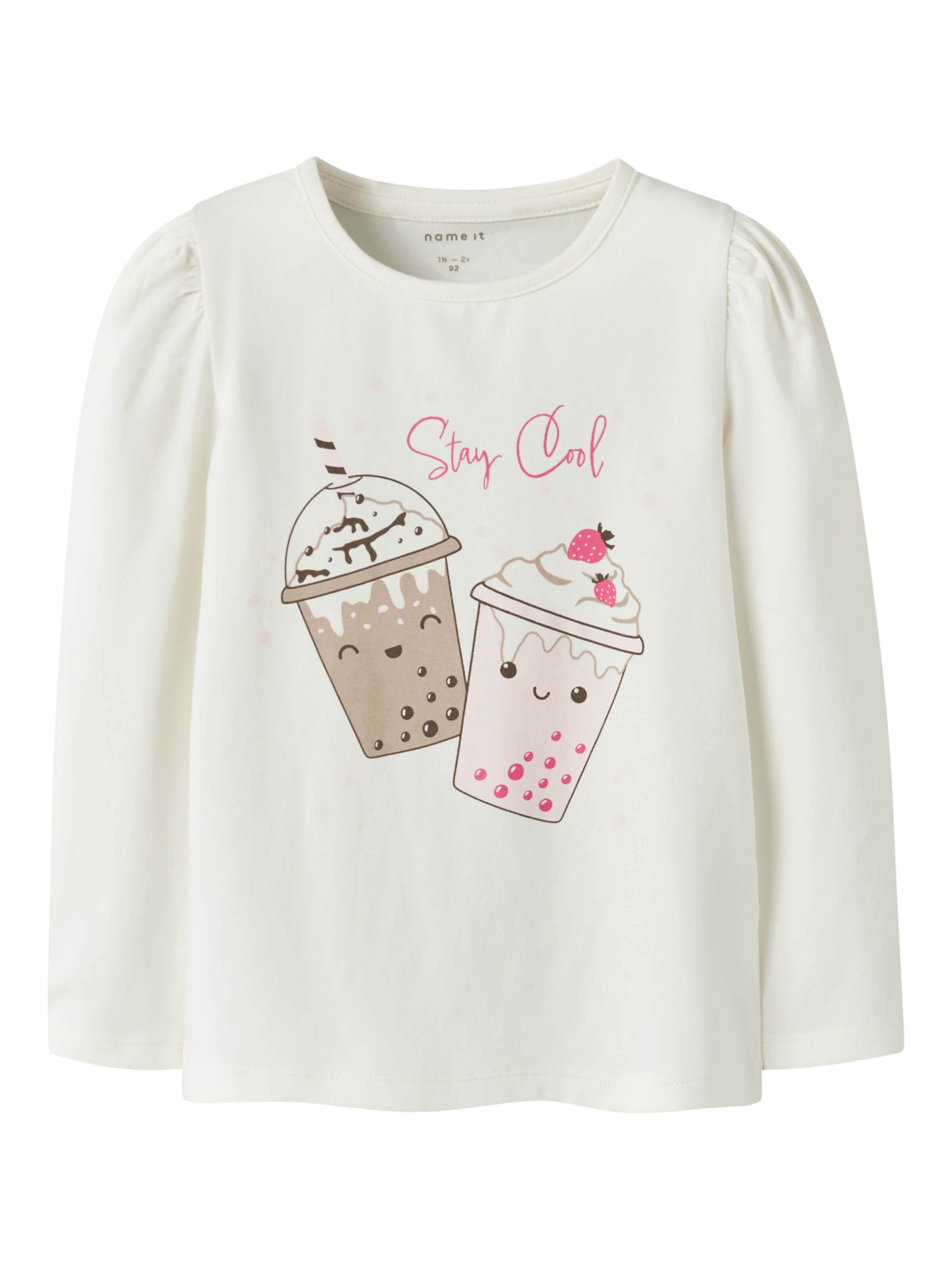 Tricou 'NMFOllia' de la NAME IT pe alb: față