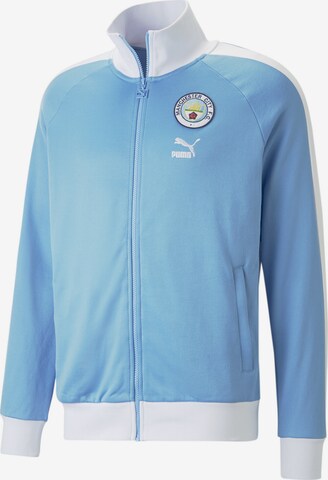 PUMA Trainingsjack 'Manchester City F.C.' in Blauw: voorkant