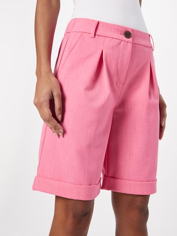 Fransa Wide Leg Bukser med lægfolder 'Milena' i pink