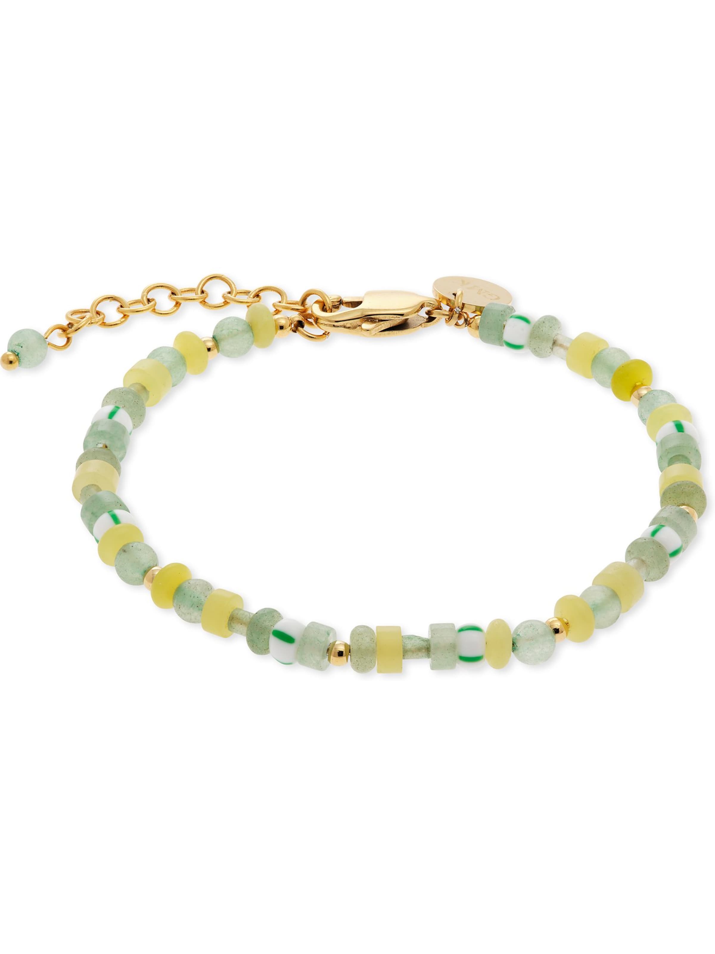 Guido Maria Kretschmer Jewellery Armband in gelb / gold / mint / weiß, Produktansicht