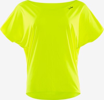 T-shirt fonctionnel 'DT101' Winshape en jaune : devant