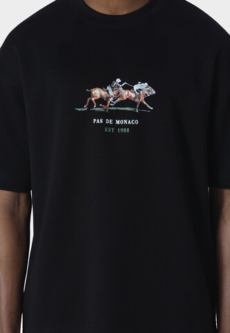 Maglietta 'Equestrian Flare' di Pas De Monaco in nero