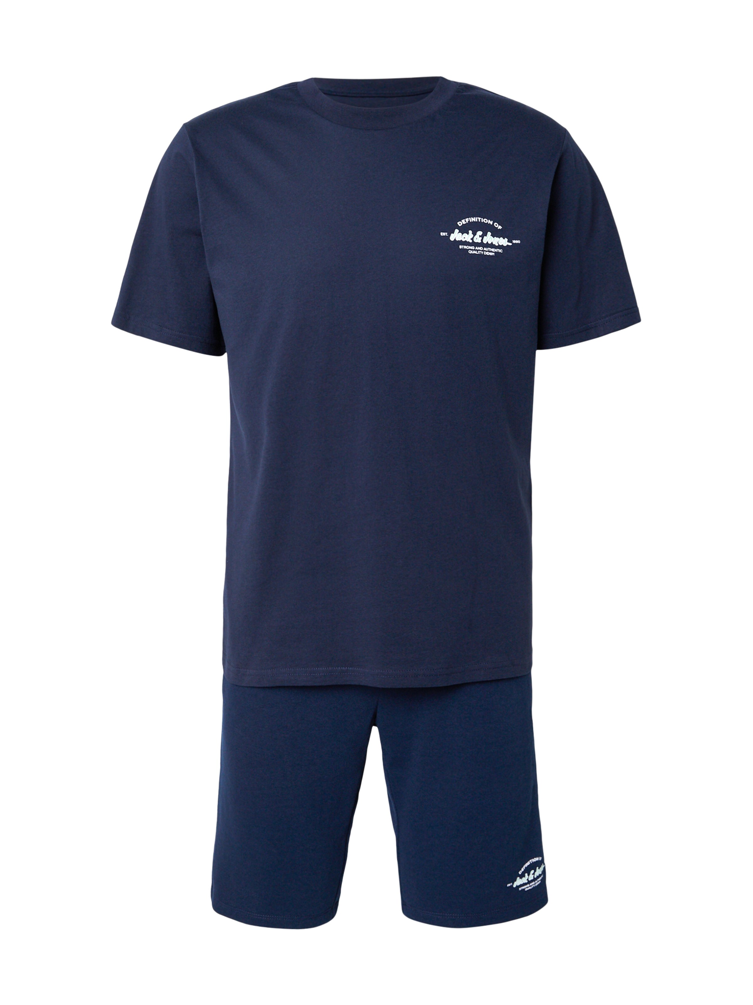 JACK & JONES Fato de jogging 'JJBRANDON' em navy / branco, Vista do artigo