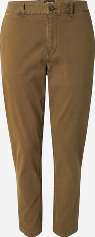 Coupe slim Pantalon chino SCOTCH & SODA en vert : devant