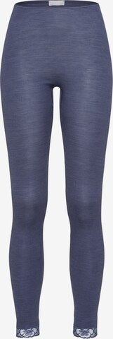 Leggings ' Woolen Lace ' Hanro en bleu : devant