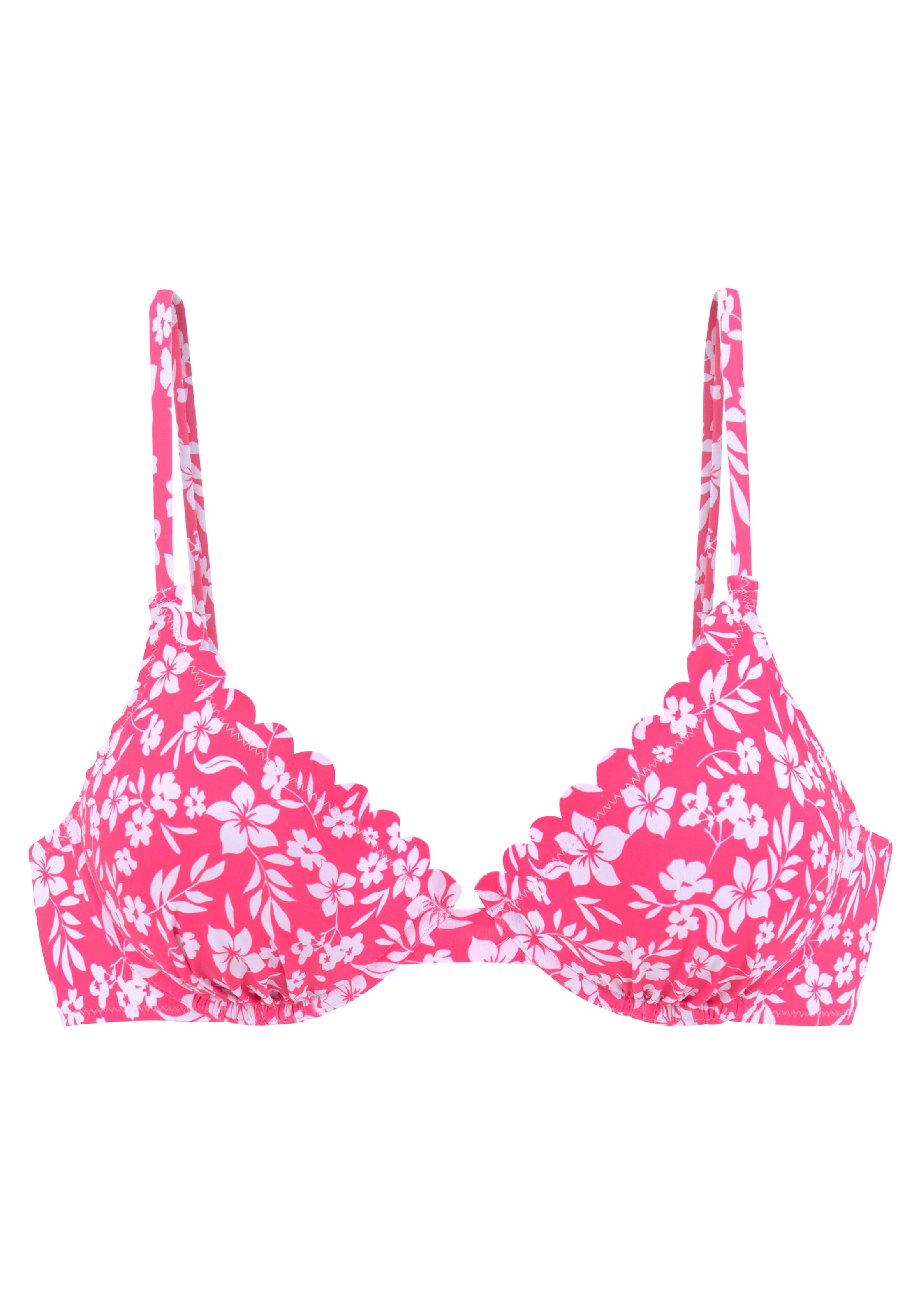 VIVANCE T-shirt Bikini top in Pink: front