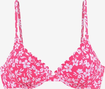 VIVANCE - Top de bikini en rosa: frente