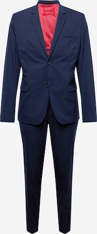 HUGO Red Slimfit Anzug in Blau: predná strana