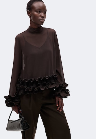 Noella Blus 'N-Latanietta' i brun