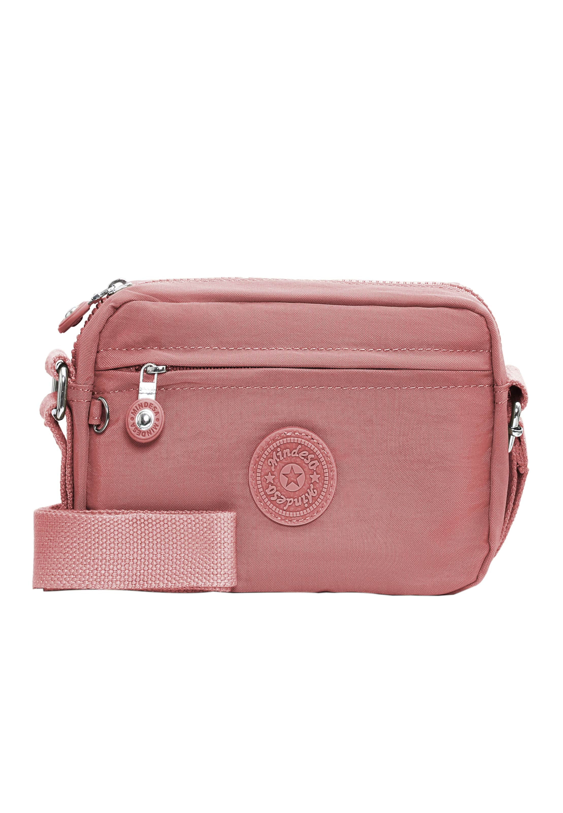 Mindesa - Mala de ombro em rosa: frente