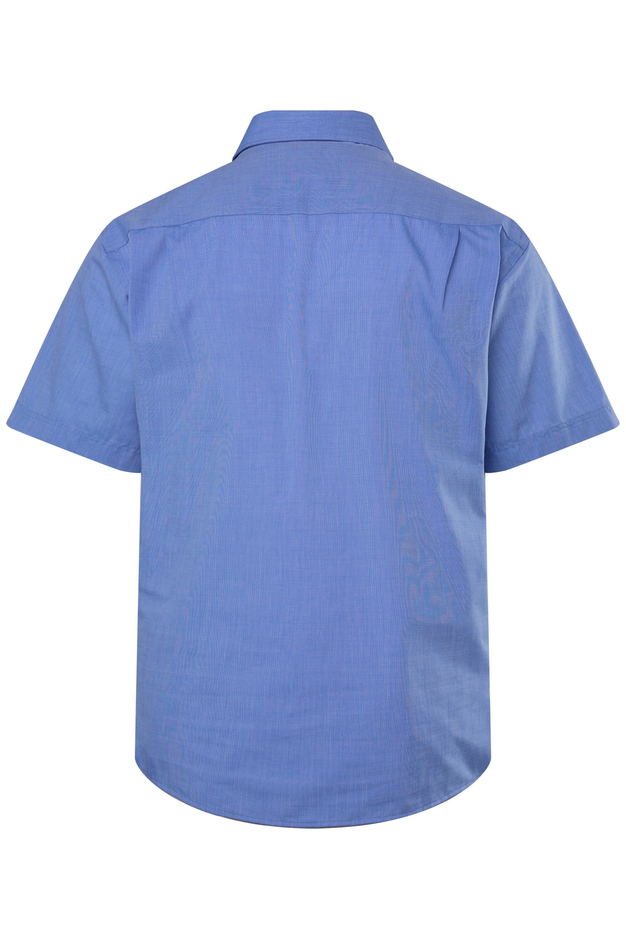 Men Plus Comfort fit Button Up Shirt in Blue