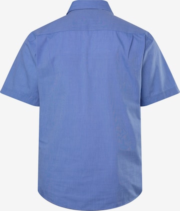 Men Plus Comfort fit Overhemd in Blauw
