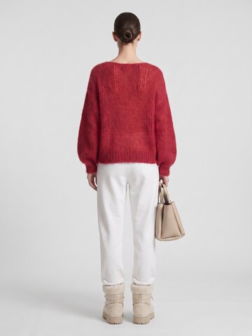 americandreams Oversizepullover 'Milana Mohair'‌‌‌‌‌ in Rot