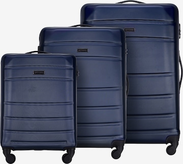 Wittchen Suitcase Set in Blue: front