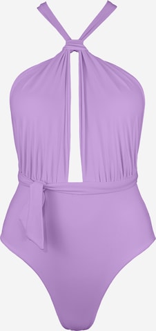 SEA ME SWIM Badeanzug 'MOOREA' in Lila: Vorderseite