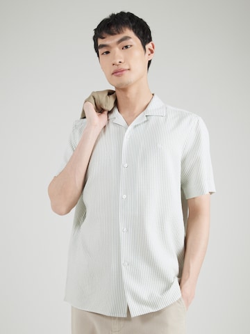 Kronstadt Comfort Fit Skjorta 'Montes' i grön: framsida