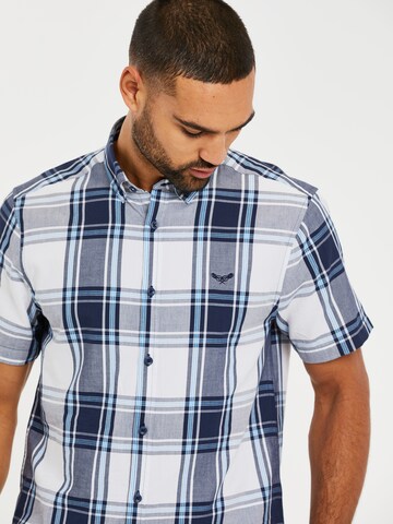 Threadbare - Regular Fit Camisa 'Marcello' em azul