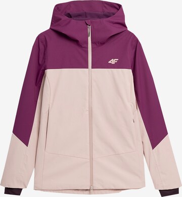 Veste outdoor 4F en rose : devant