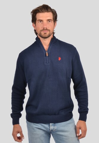 U.S. POLO ASSN. Trui in Blauw: voorkant