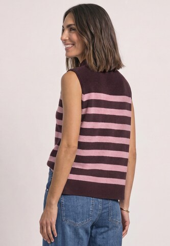 STREET ONE Pullunder mit Turtle Neck und Rollkanten in Rot