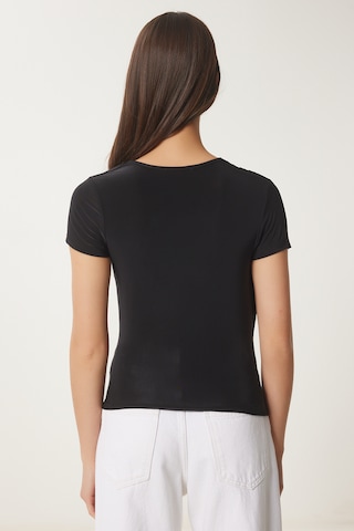 Bluză de la Happiness İstanbul pe negru