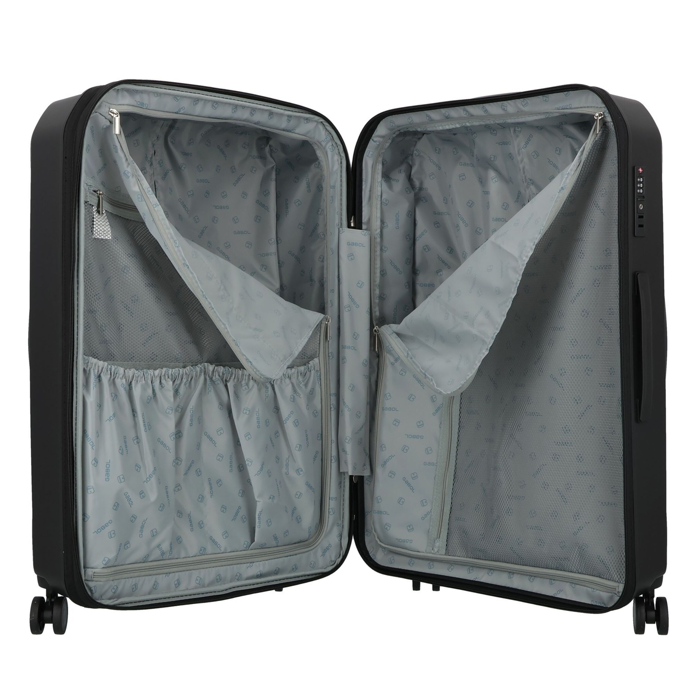 Trolley di Gabol in nero: frontale