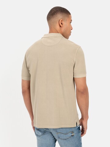 CAMEL ACTIVE Piqué Poloshirt aus biologischer Baumwolle in Beige