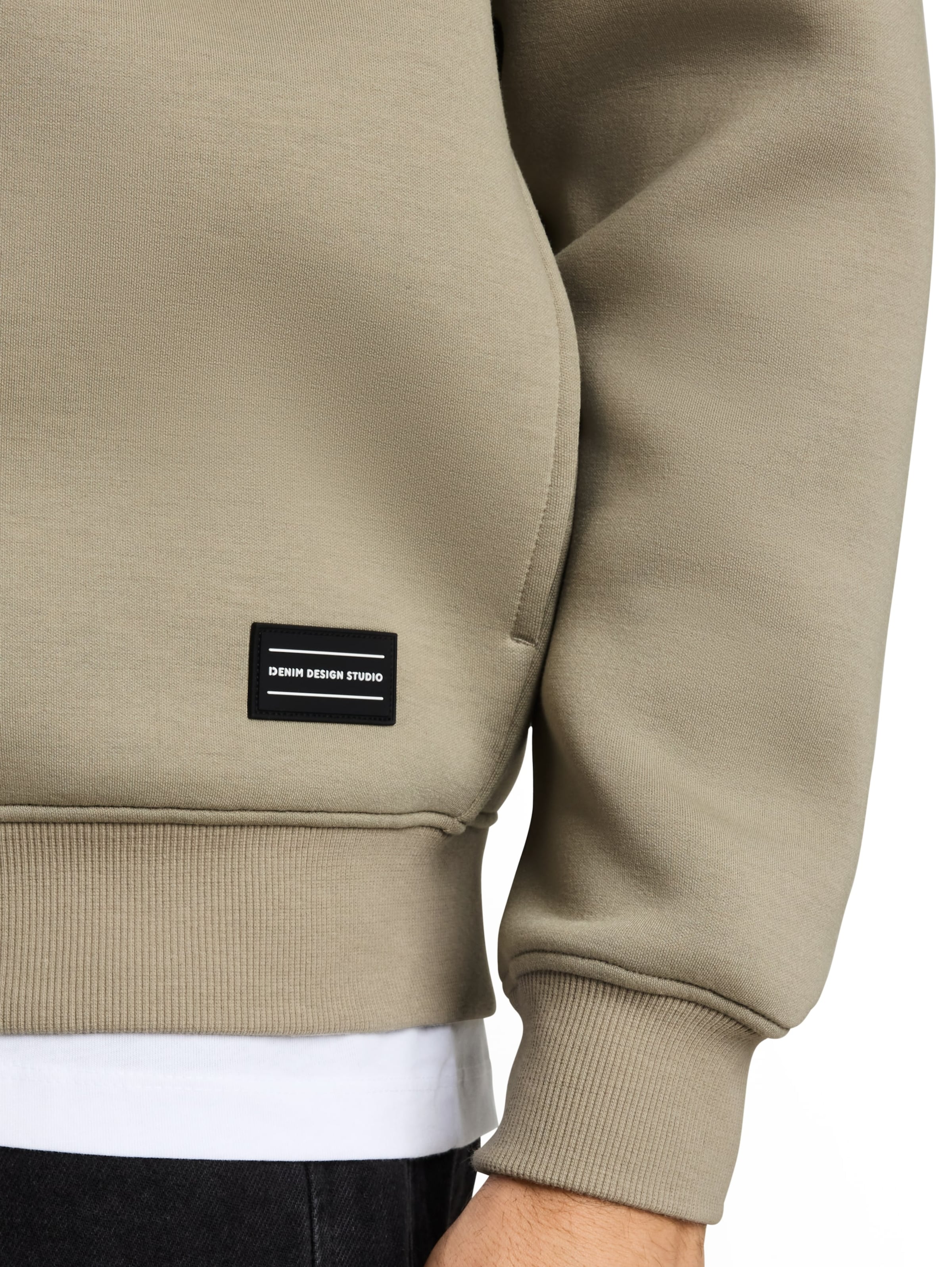 TOM TAILOR DENIM Sweat jacket in Green