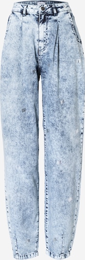 Pantaloni cu cute 'ERIN' RECC pe albastru deschis, Vizualizare produs