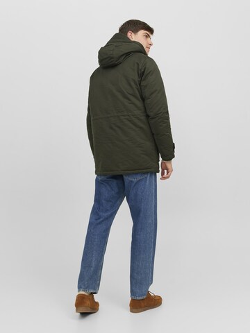 zaļš JACK & JONES Ziemas parka 'Clip'