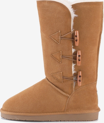 Gooce - Botas de neve 'Cornice' em castanho: frente