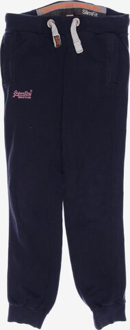 Superdry Pants in XS in Blue: front