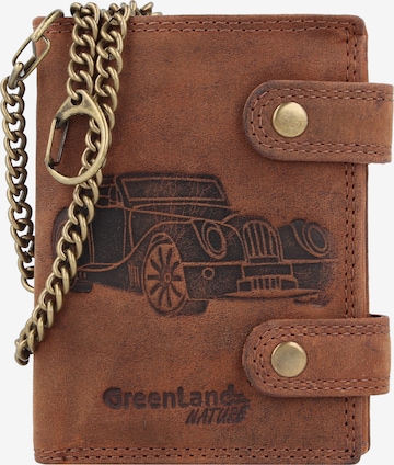 Greenland Nature Wallet 'Montenegro' in Brown: front