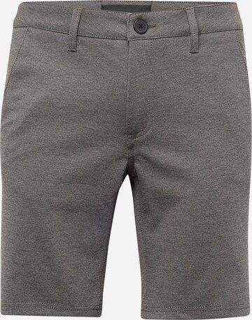 BLEND Regular Chino trousers in Grey: front