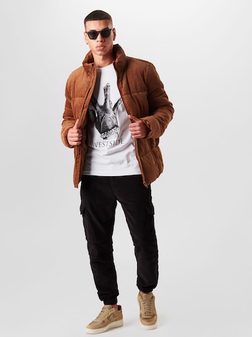 Urban Classics Winter Jacket in Brown