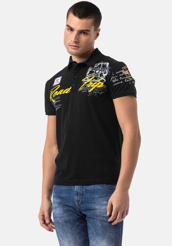 CIPO & BAXX Poloshirt in Schwarz