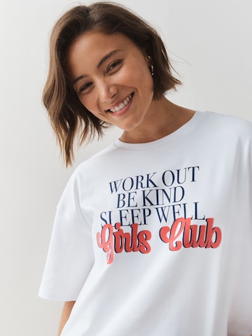 T-shirt Next en blanc