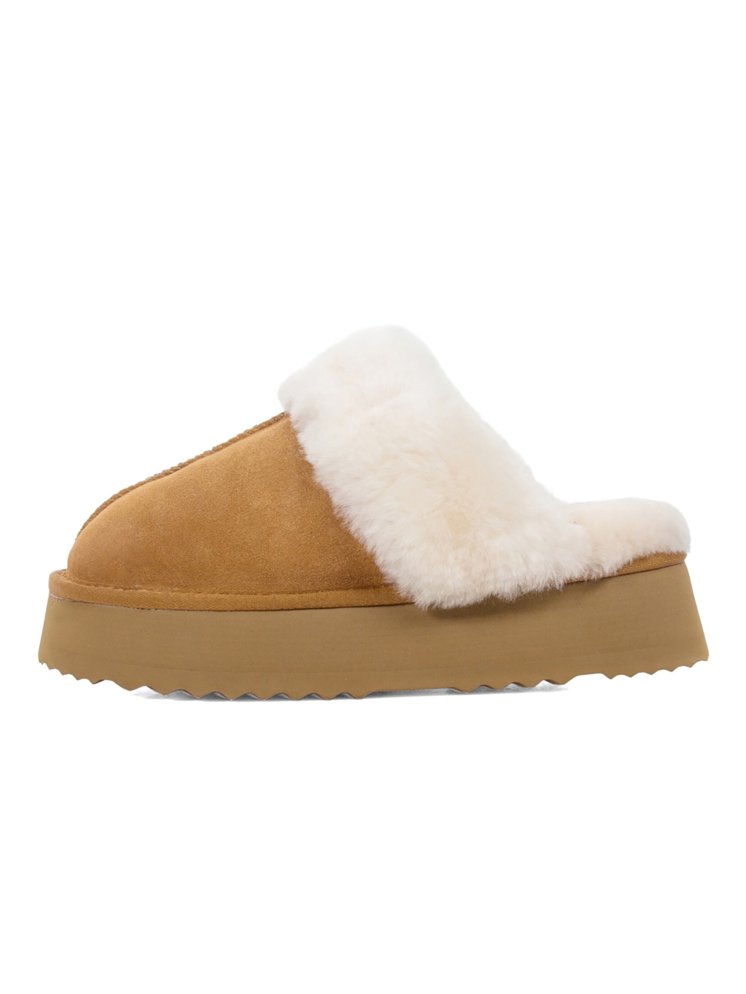 L'Arte Milano Slipper in Beige: front