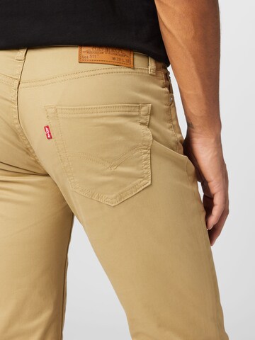 LEVI'S ® Slimfit Jeans '511 Slim' in Beige