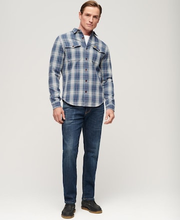 Superdry Regular Fit Hemd in Blau