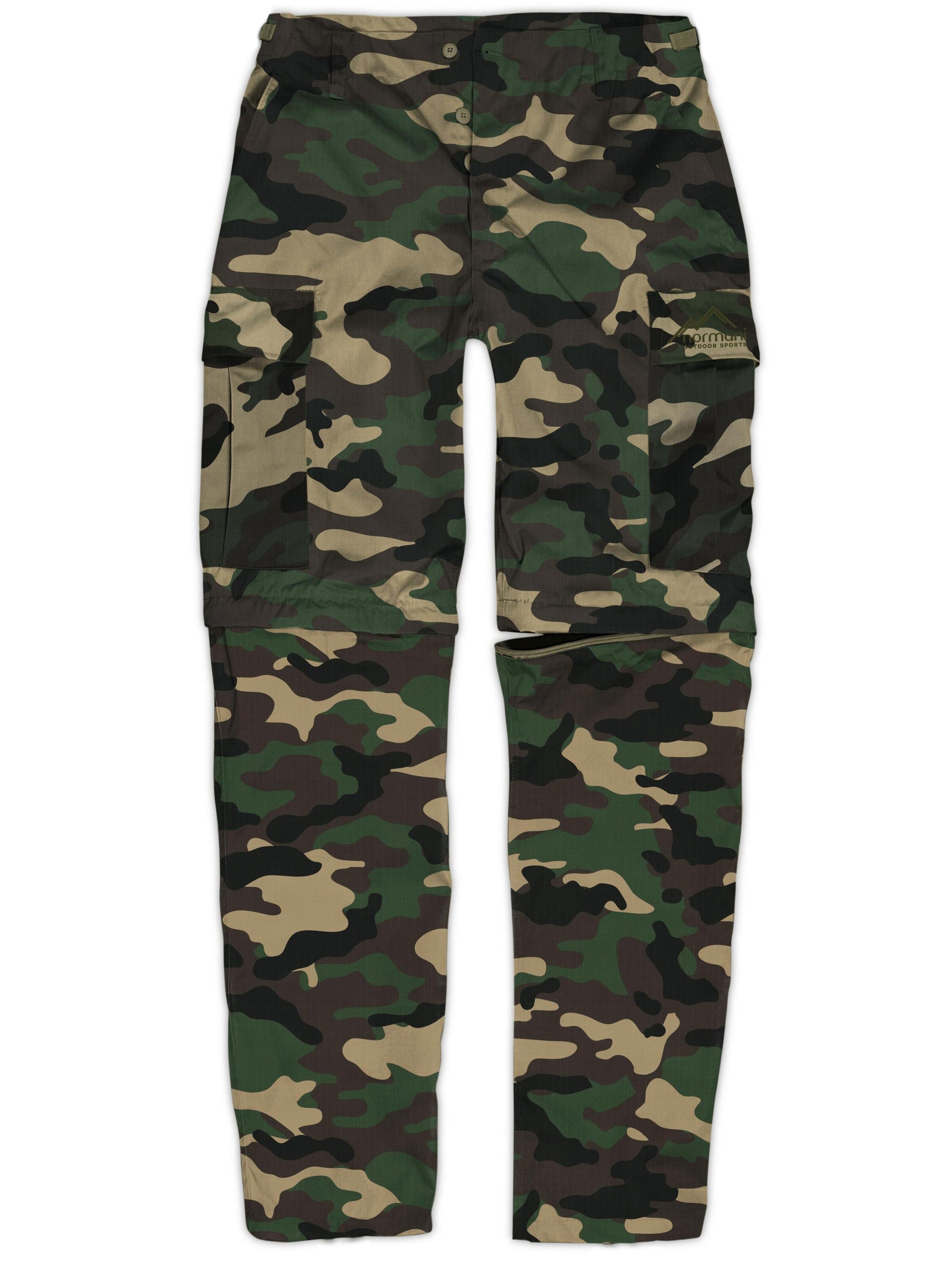 normani Regular Outdoorhose 'Landscape' in Grün: Vorderseite