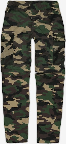 normani Regular Outdoor Pants 'Landscape' in Green: front