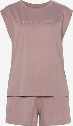 VIVANCE - Pijama de pantalón corto 'Dreams' en rosa: frente