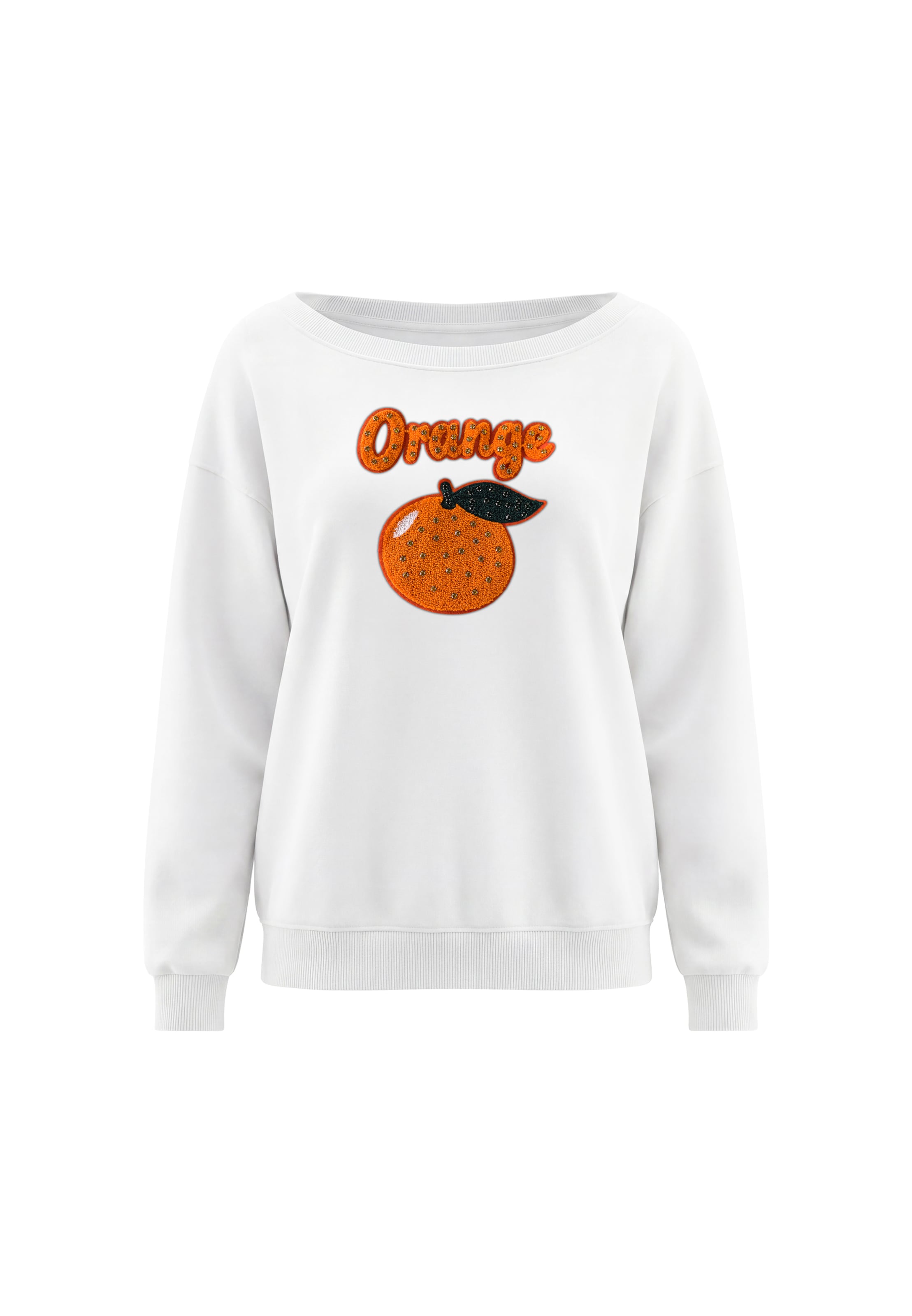 Sweat-shirt MYMO en blanc : devant