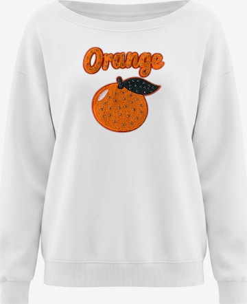 Sweat-shirt MYMO en blanc : devant