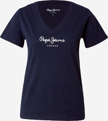 Pepe Jeans - Camiseta 'WENDYS' en azul: frente