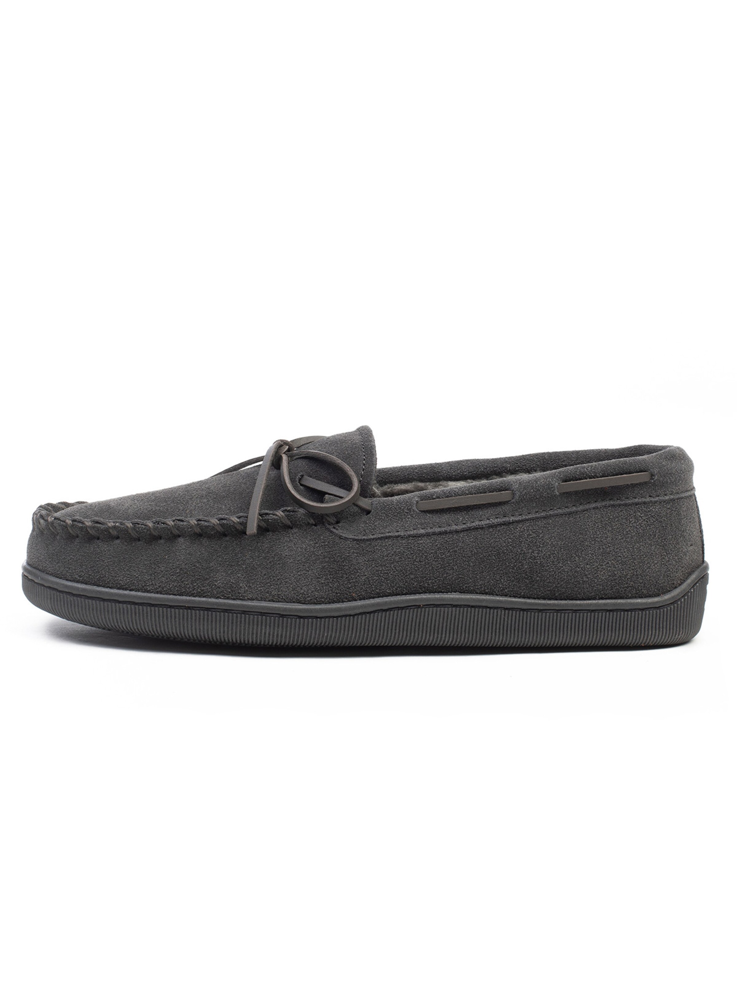 Minnetonka Mokasíny 'Pileline' – šedá: přední strana