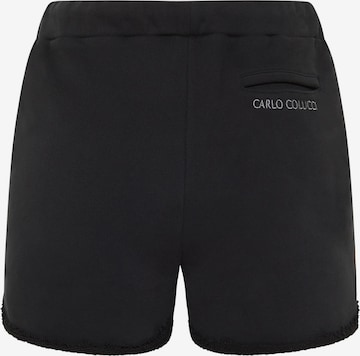 Carlo Colucci Regular Pants 'De Amicis' in Black