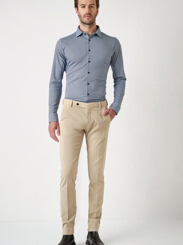 DESOTO Slim fit Overhemd in Blauw